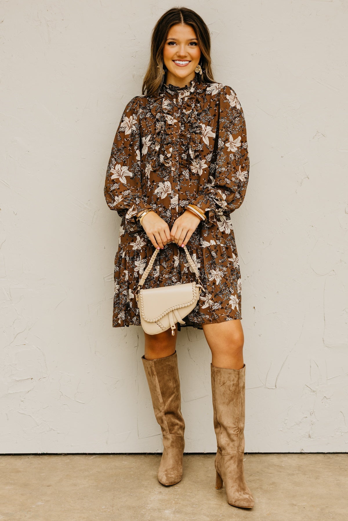 The Cordie Ruffle Mini Dress