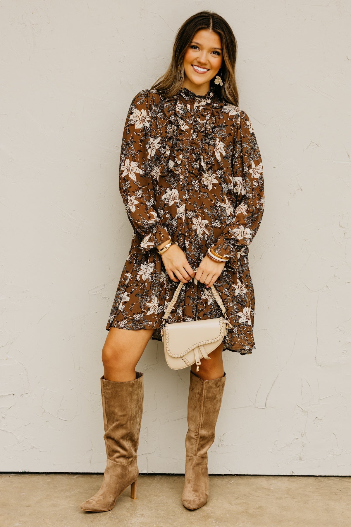 The Cordie Ruffle Mini Dress