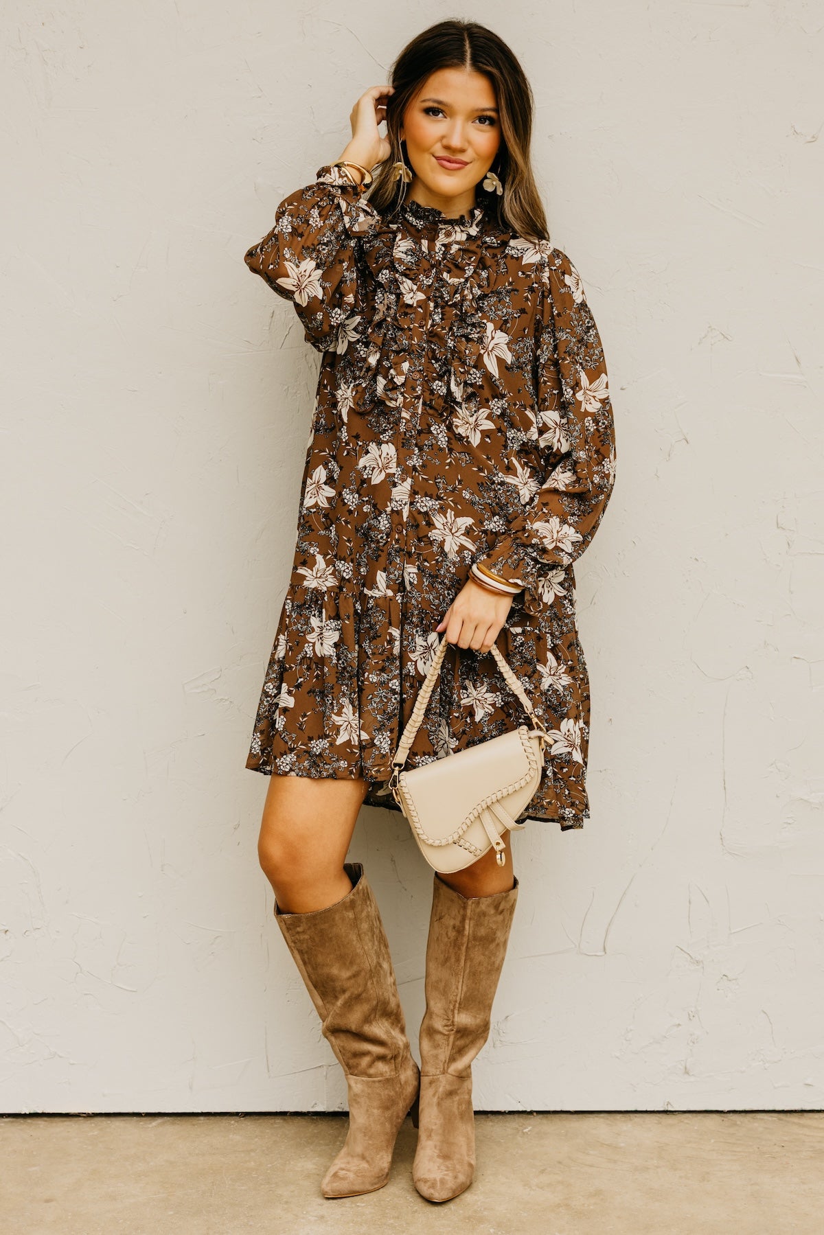 The Cordie Ruffle Mini Dress