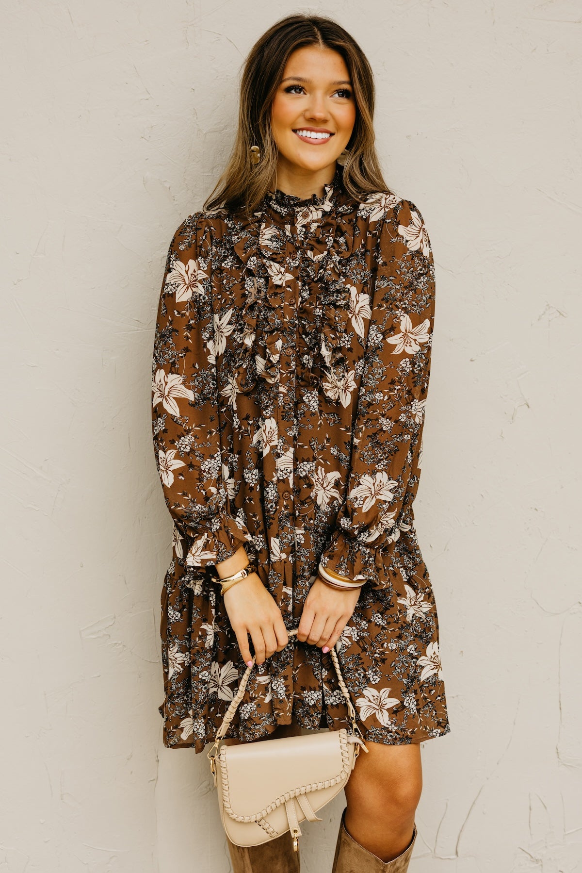 The Cordie Ruffle Mini Dress