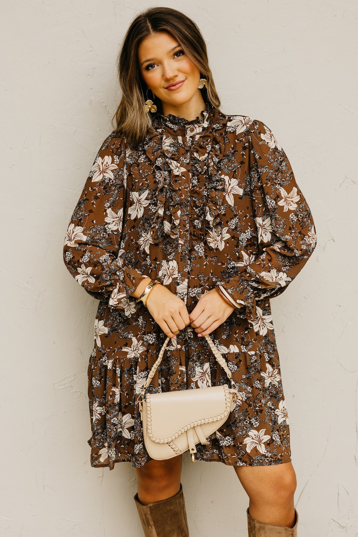 The Cordie Ruffle Mini Dress