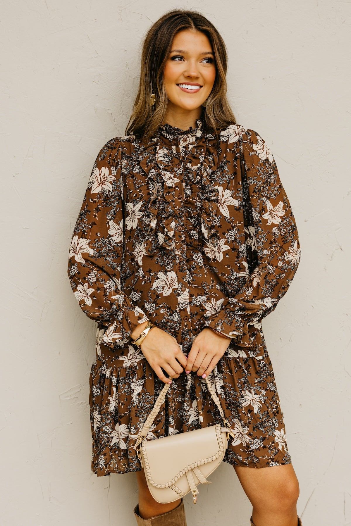 The Cordie Ruffle Mini Dress