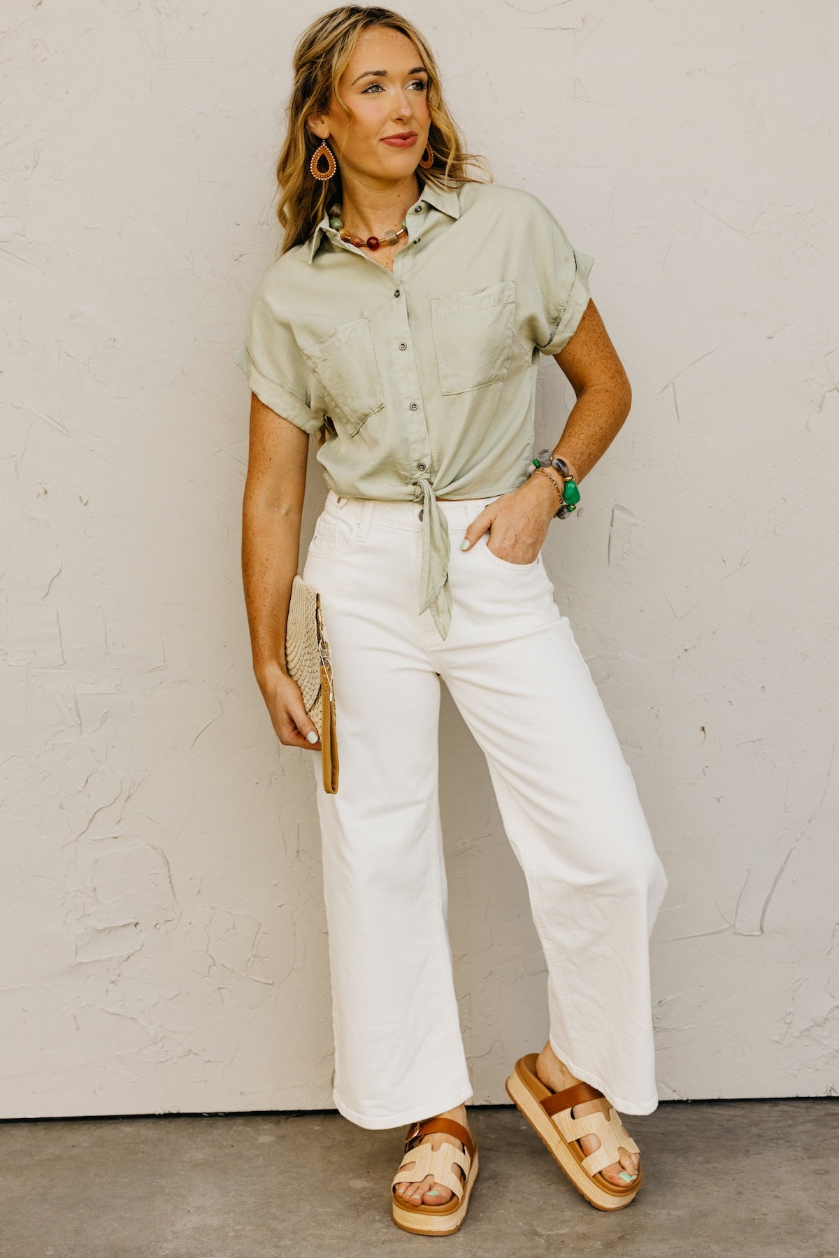 The Louise Button Down Chambray Shirt