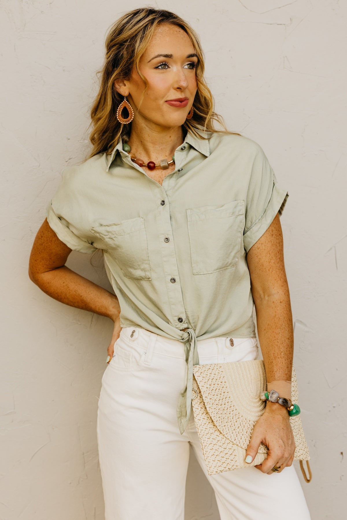The Louise Button Down Chambray Shirt