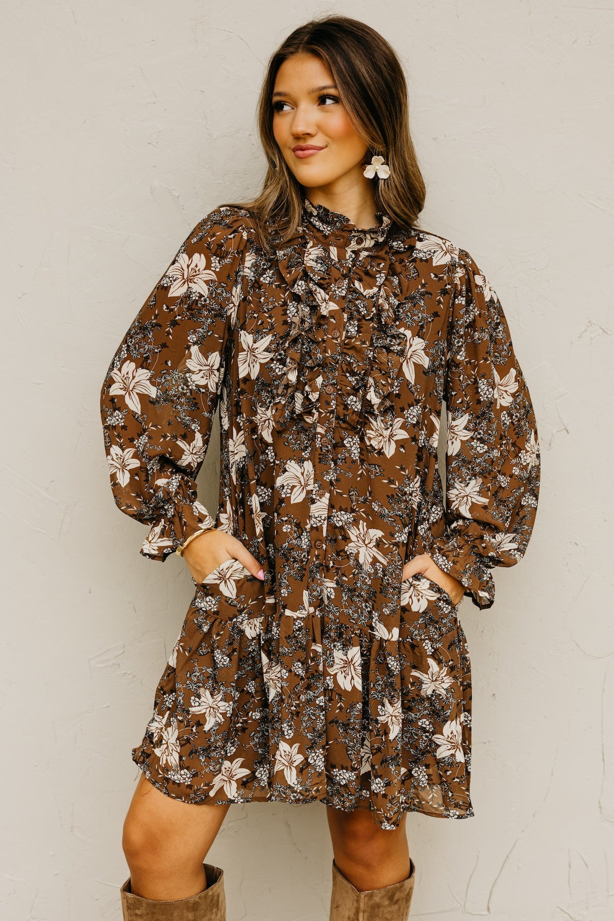 The Cordie Ruffle Mini Dress