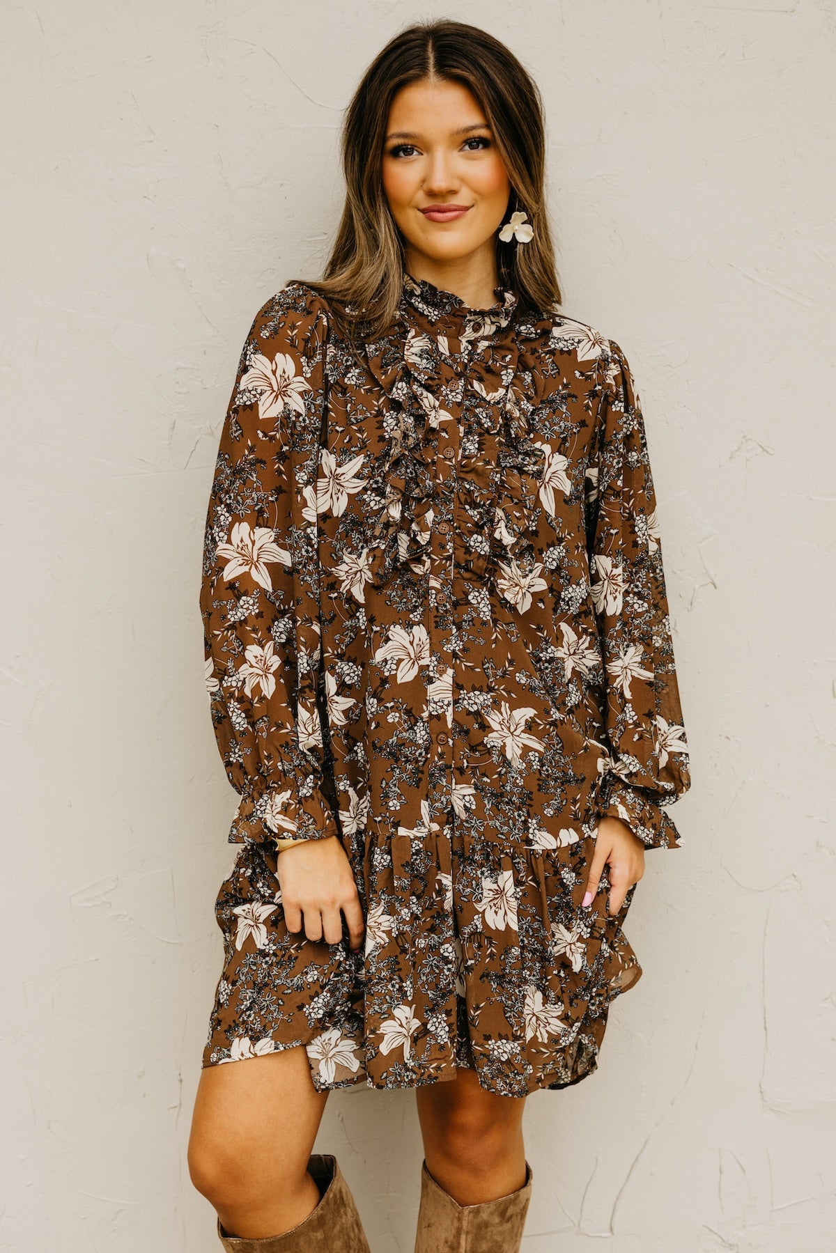 The Cordie Ruffle Mini Dress