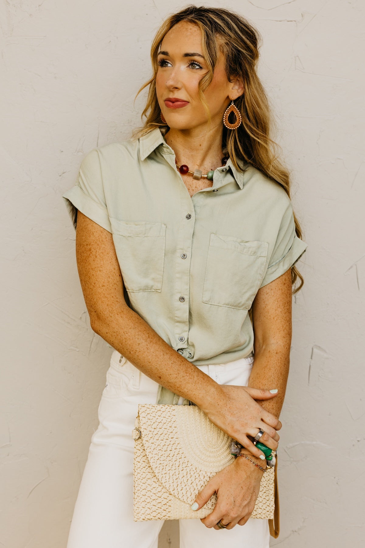 The Louise Button Down Chambray Shirt