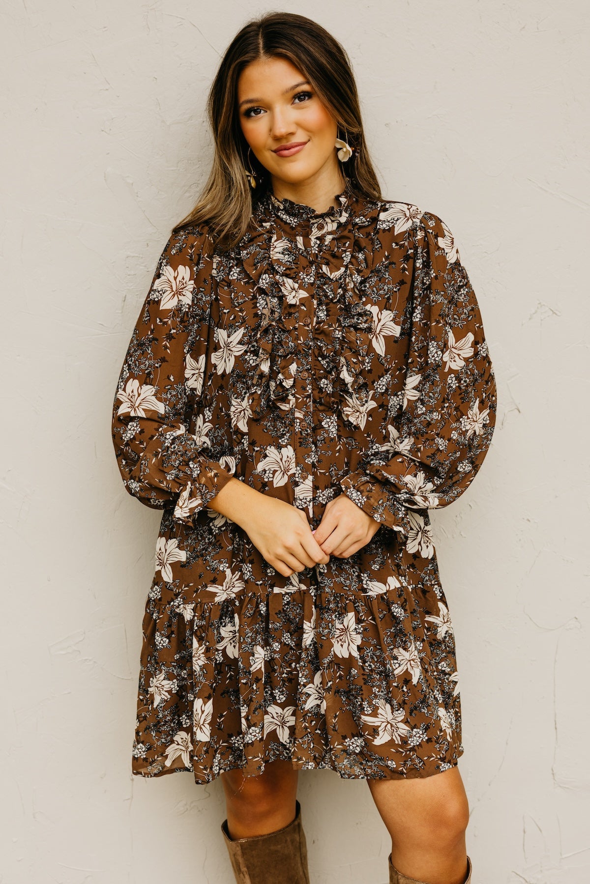 The Cordie Ruffle Mini Dress