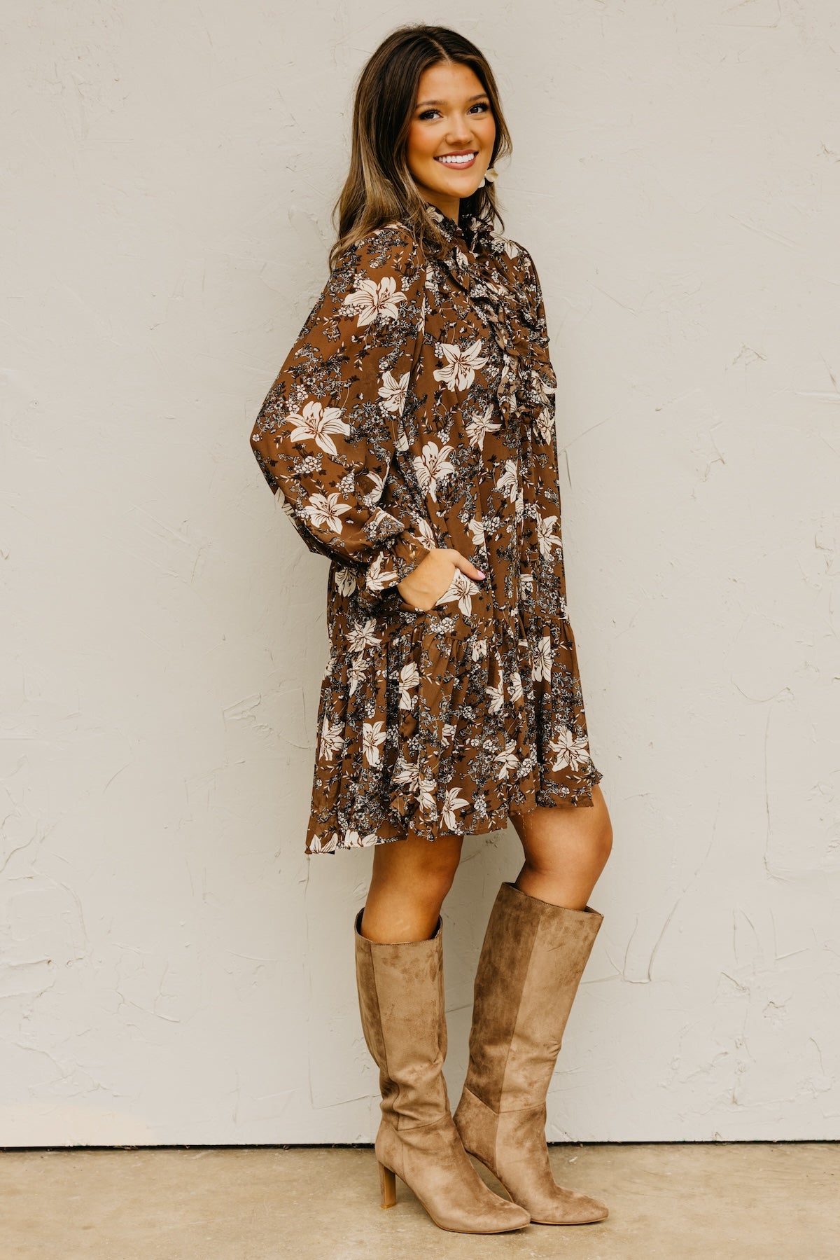 The Cordie Ruffle Mini Dress