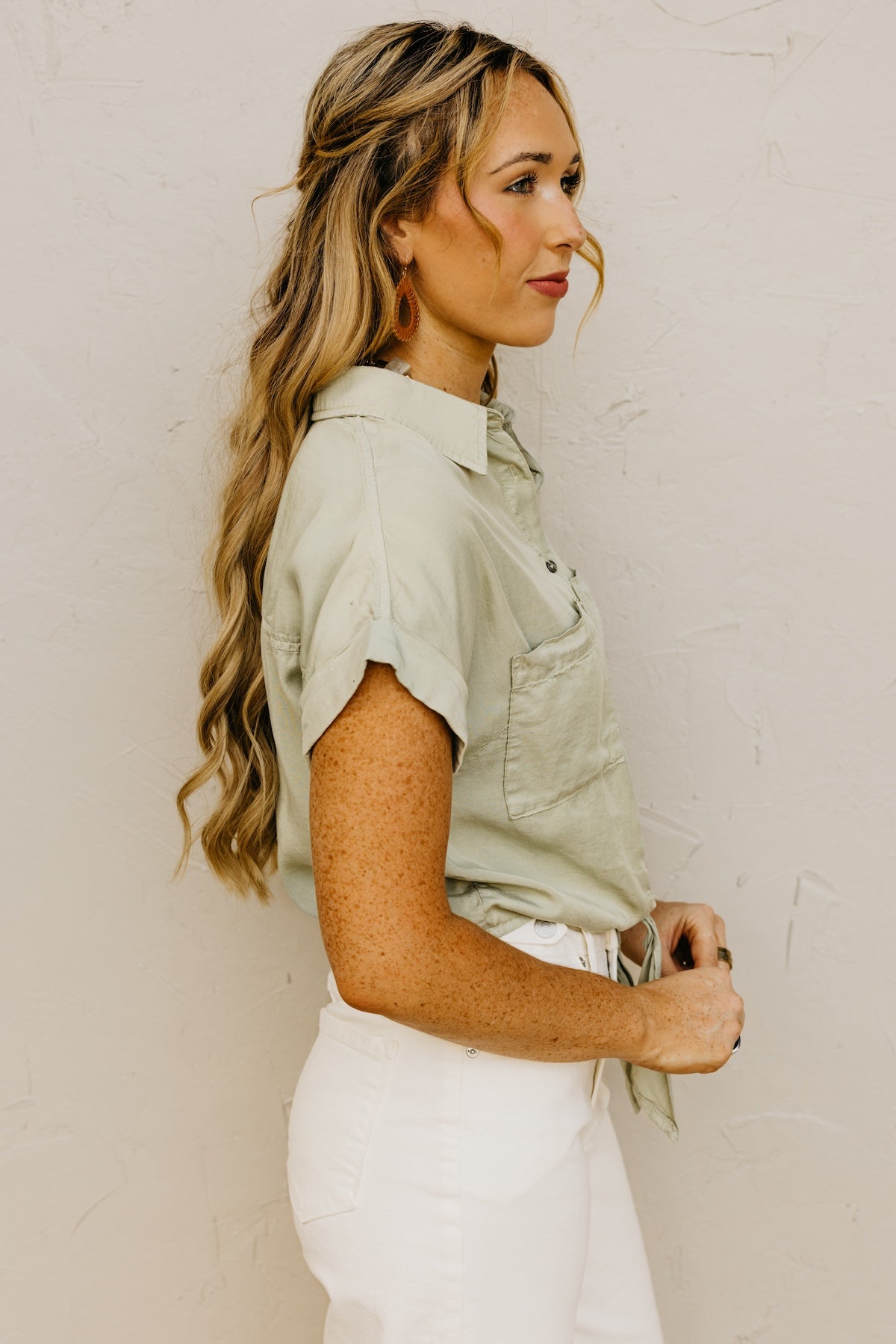 The Louise Button Down Chambray Shirt