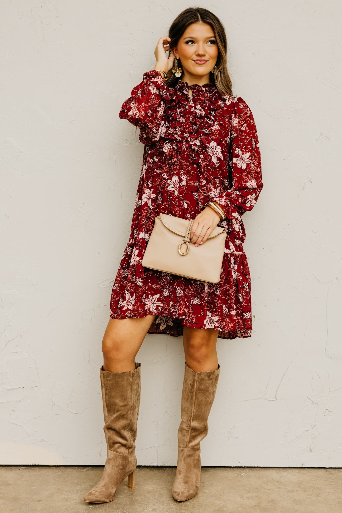The Cordie Ruffle Mini Dress