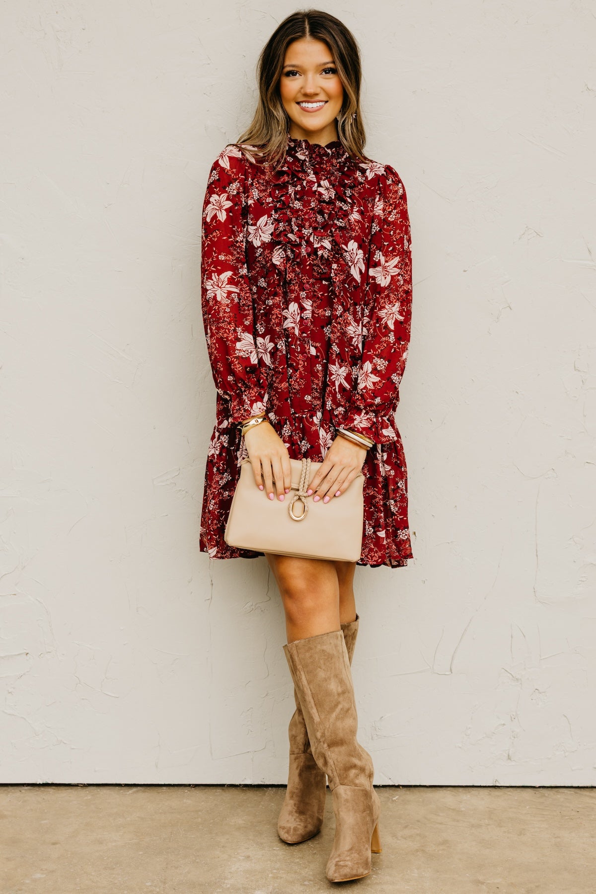 The Cordie Ruffle Mini Dress
