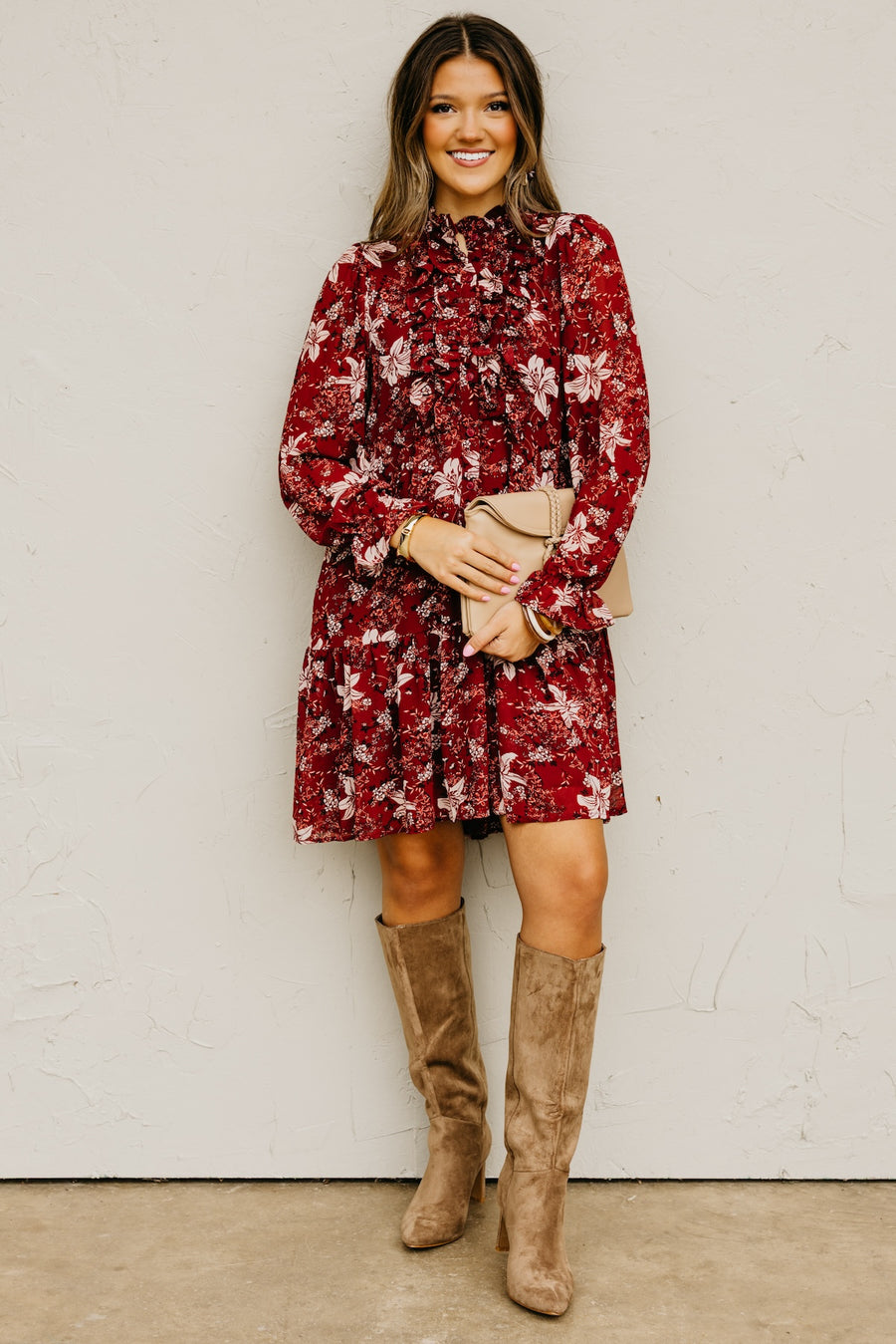 The Cordie Ruffle Mini Dress