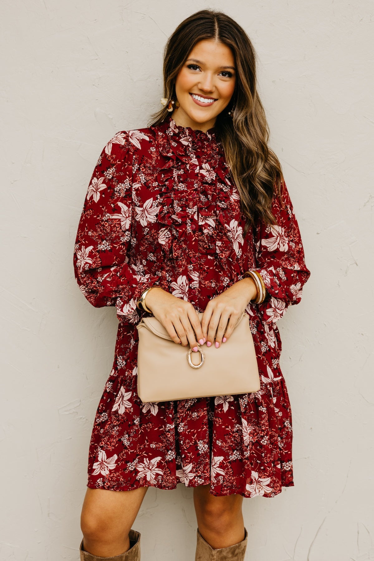 The Cordie Ruffle Mini Dress