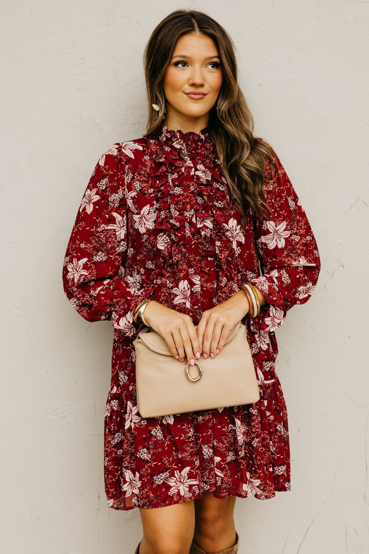 The Cordie Ruffle Mini Dress