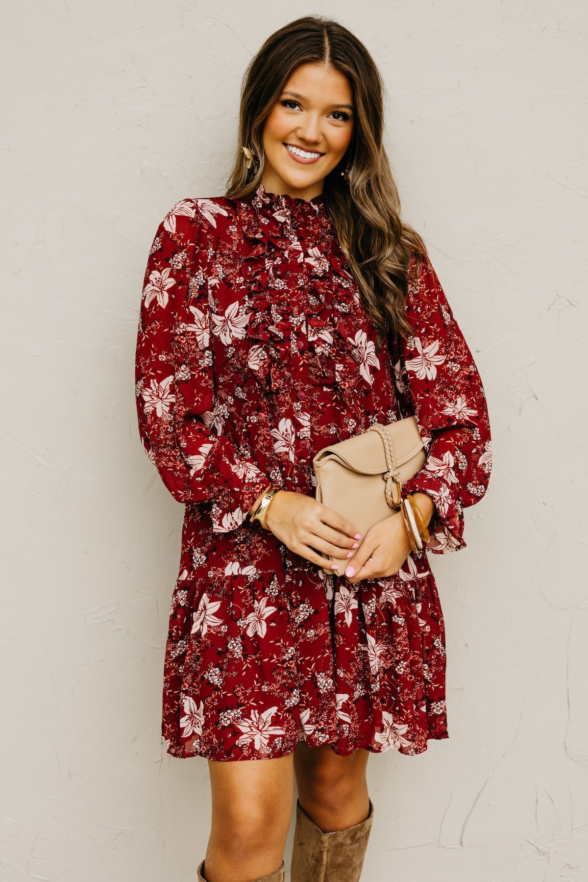 The Cordie Ruffle Mini Dress