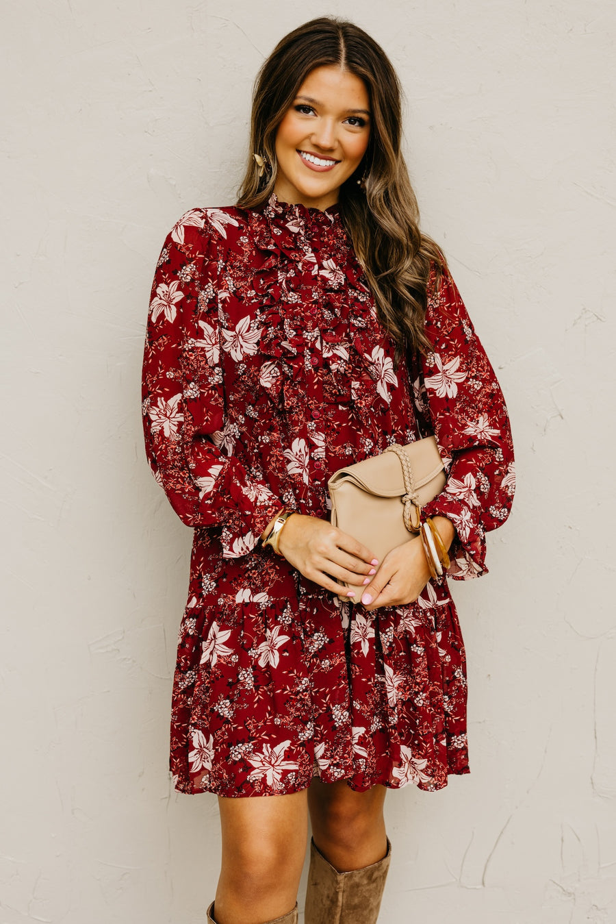 The Cordie Ruffle Mini Dress