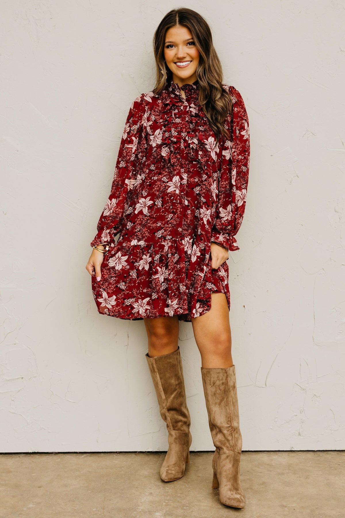 The Cordie Ruffle Mini Dress