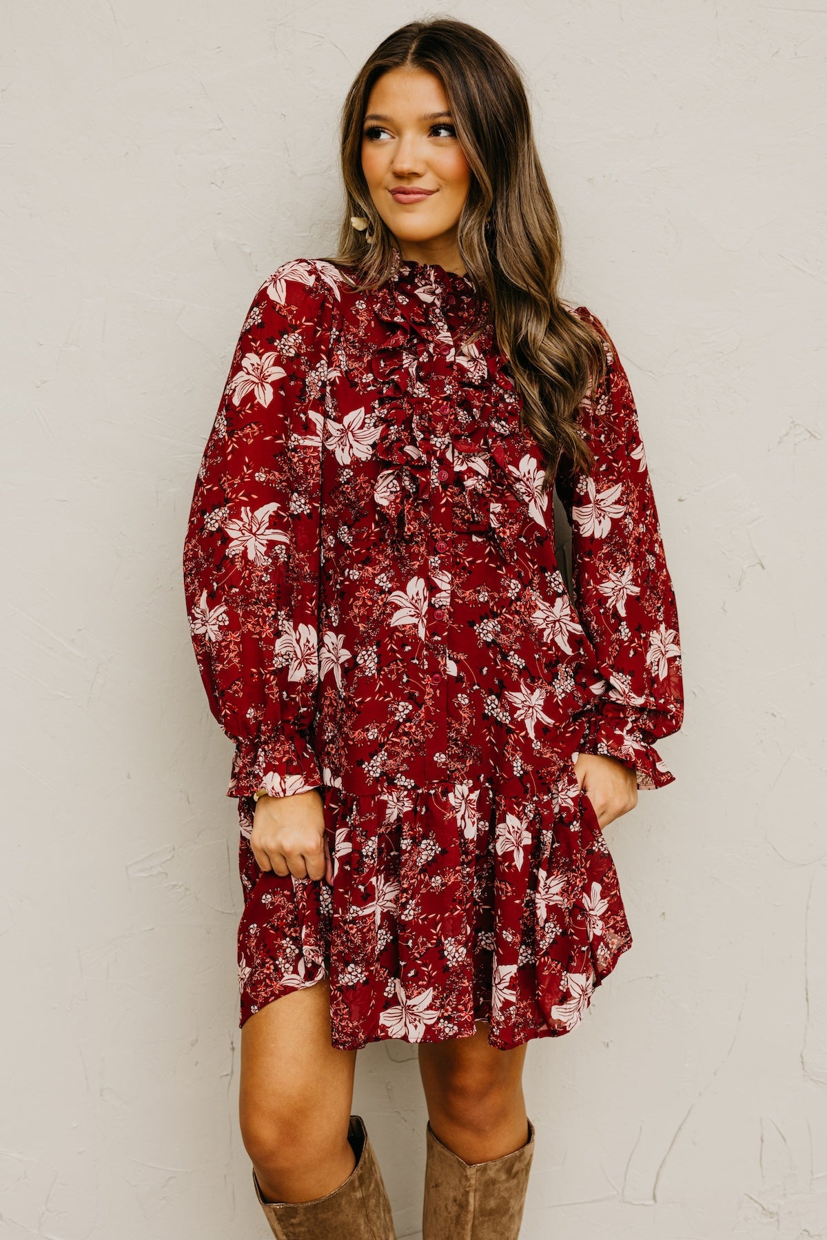 The Cordie Ruffle Mini Dress