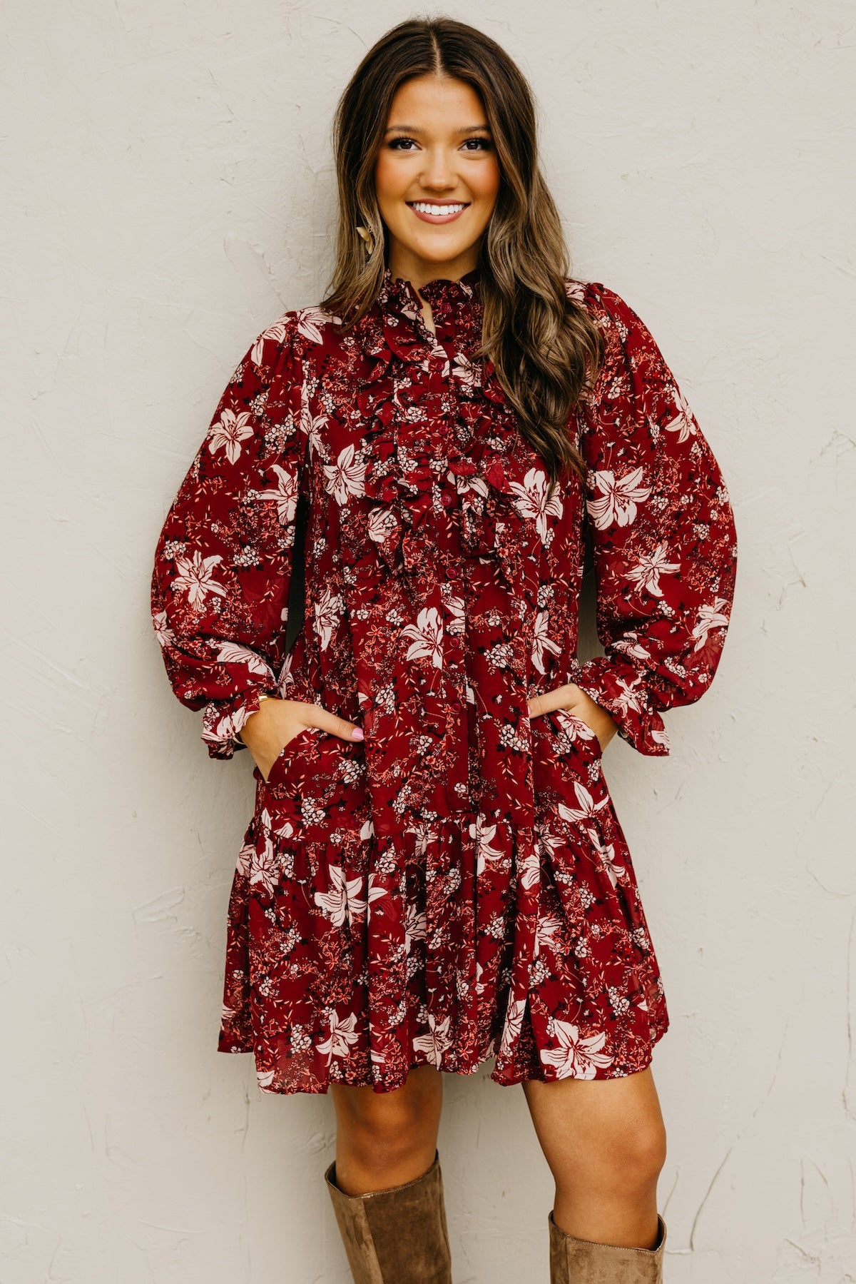 The Cordie Ruffle Mini Dress