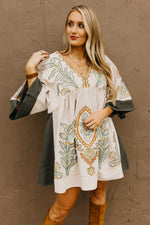 The Brooklyn Embroidered Mini Dress