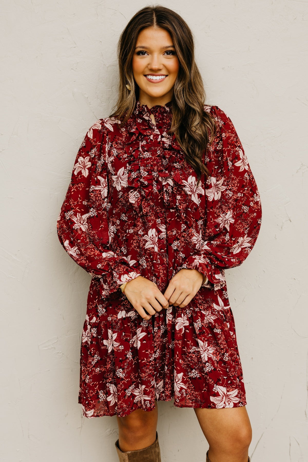The Cordie Ruffle Mini Dress