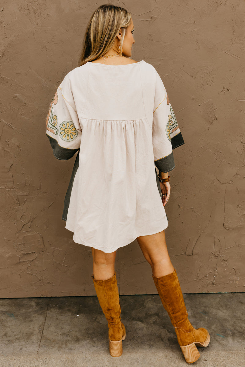 The Brooklyn Embroidered Mini Dress