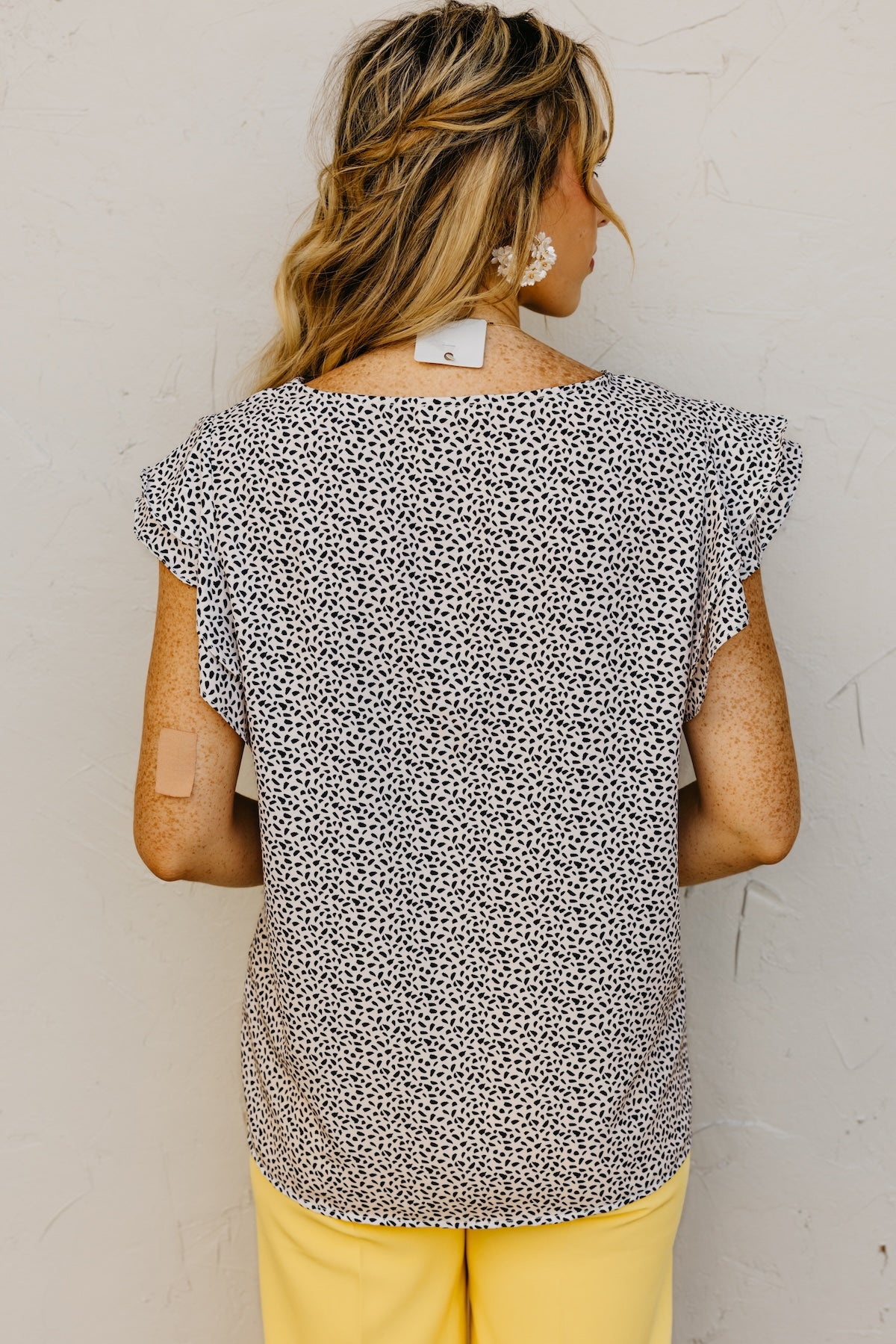 The Riya Flutter Sleeve Blouse