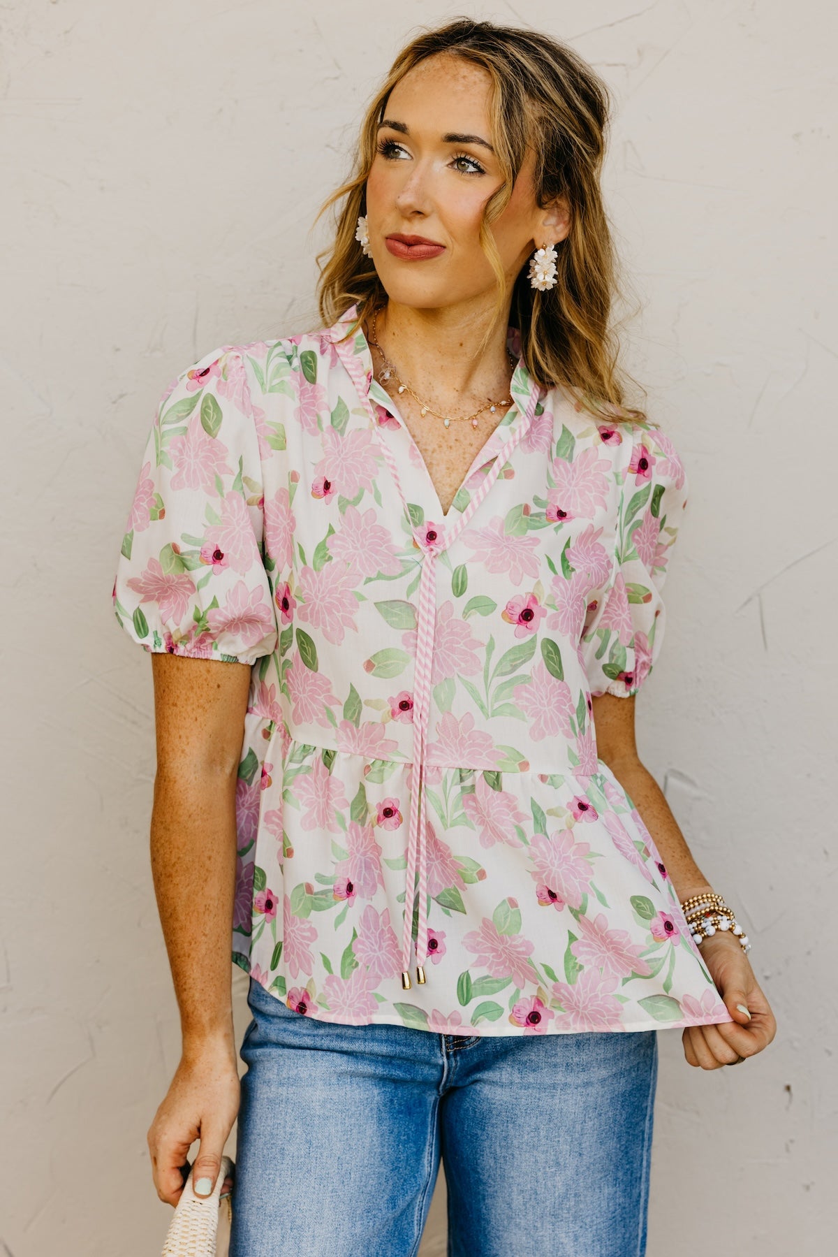 The Cassandra Floral Peplum Top