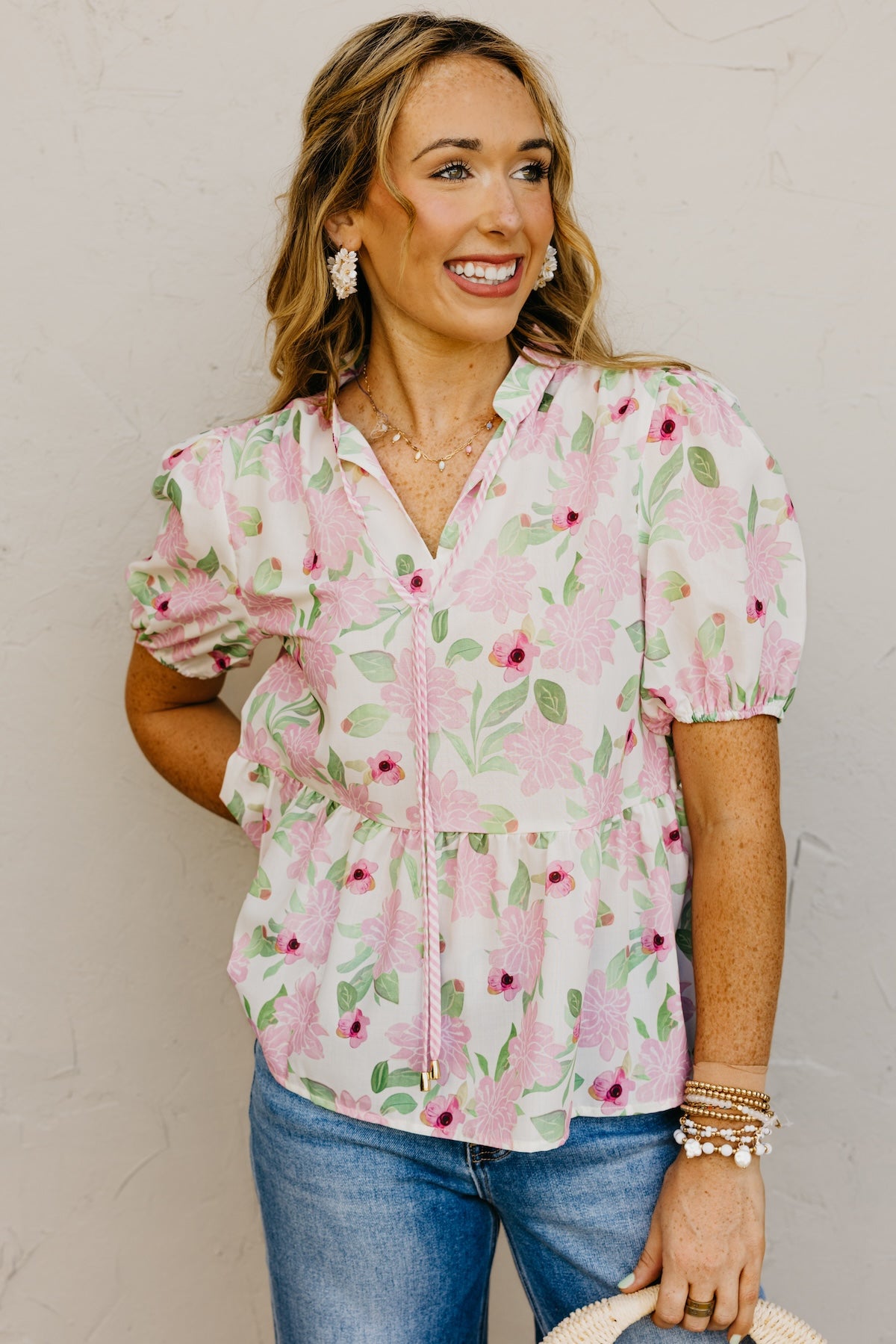 The Cassandra Floral Peplum Top