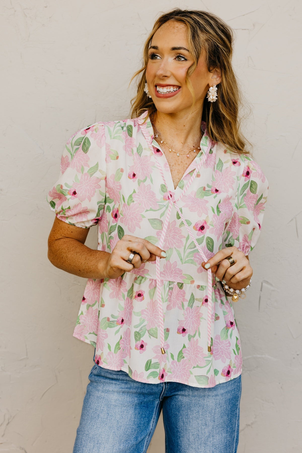 The Cassandra Floral Peplum Top