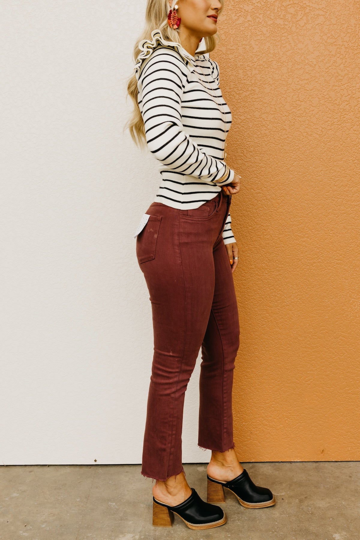 Vervet Denim | The Jeanne Frey Hem Crop Straight Denim