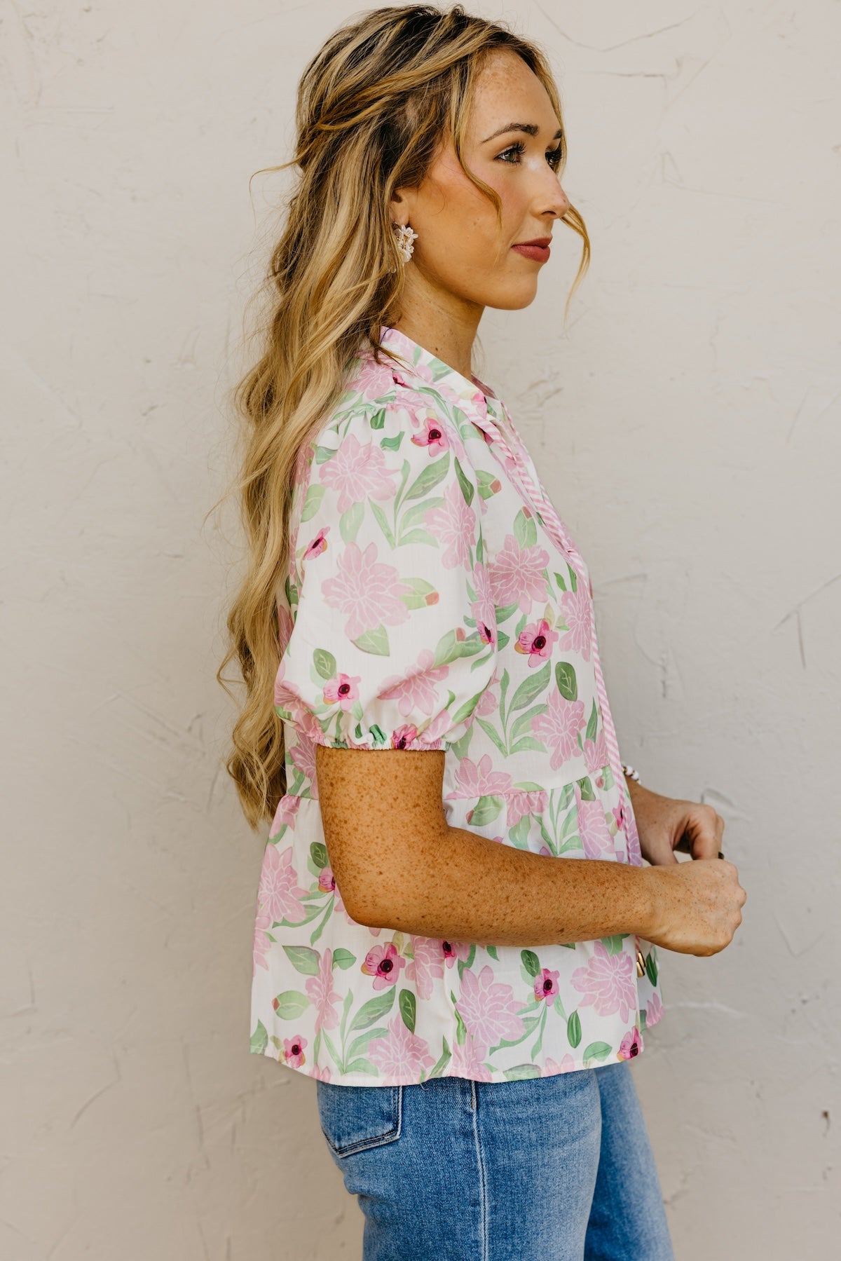 The Cassandra Floral Peplum Top