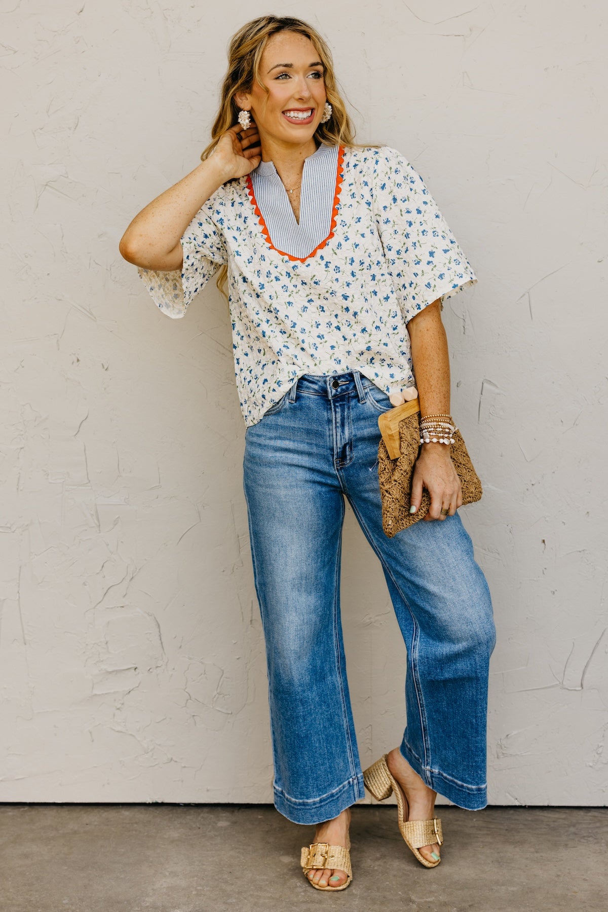 The Curtis Floral Embroidered Top