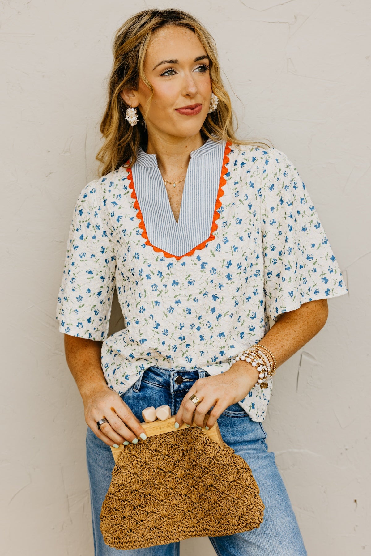 The Curtis Floral Embroidered Top