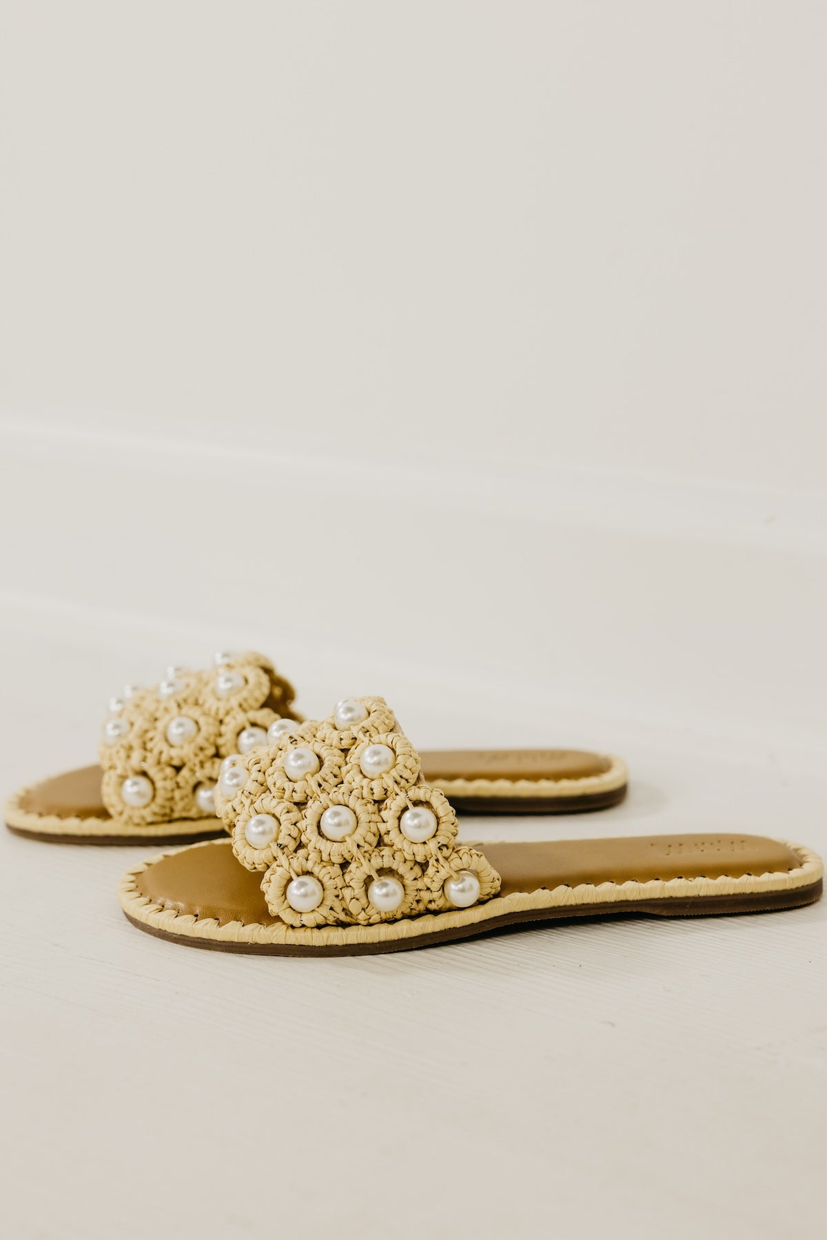 The Zoey Pearl Slide Sandal