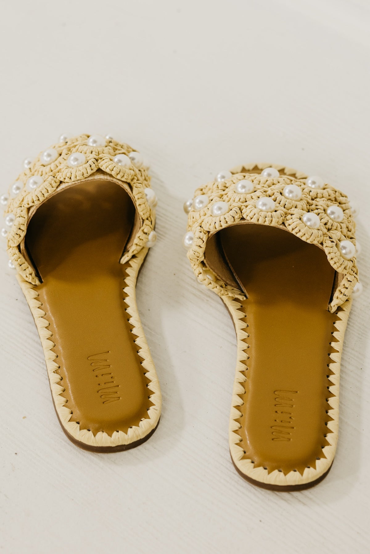 The Zoey Pearl Slide Sandal