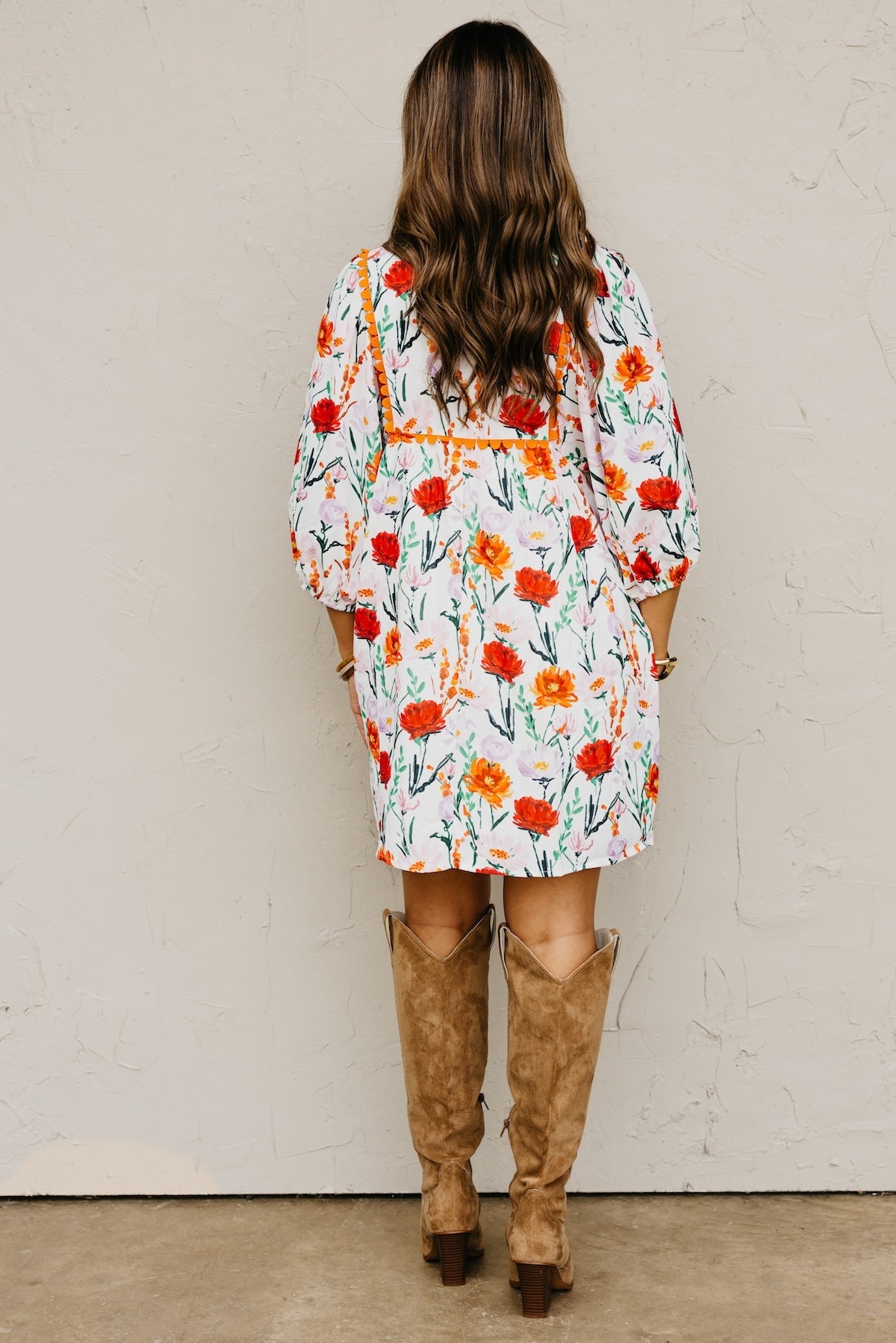 The Matilda Ric Rac Floral Mini Dress