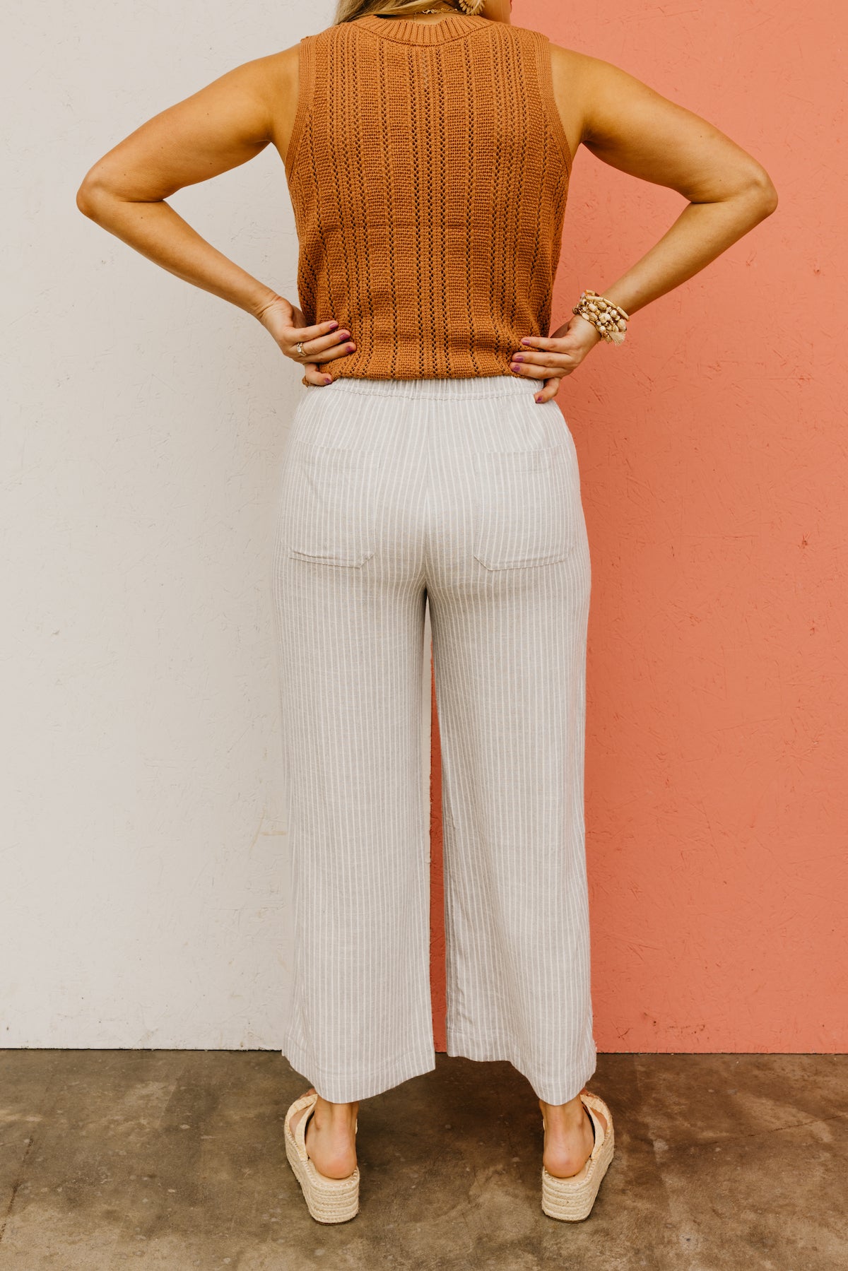 The Albert Pinstripe Linen Pants