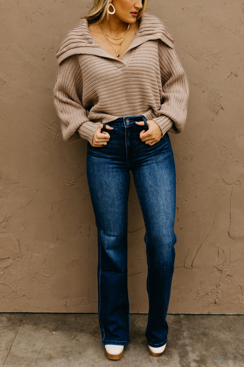 Kan Can Denim | High Rise Wide Flare Jeans - KC9248D