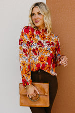 The Pait Long Sleeve Ruffle Woven Top