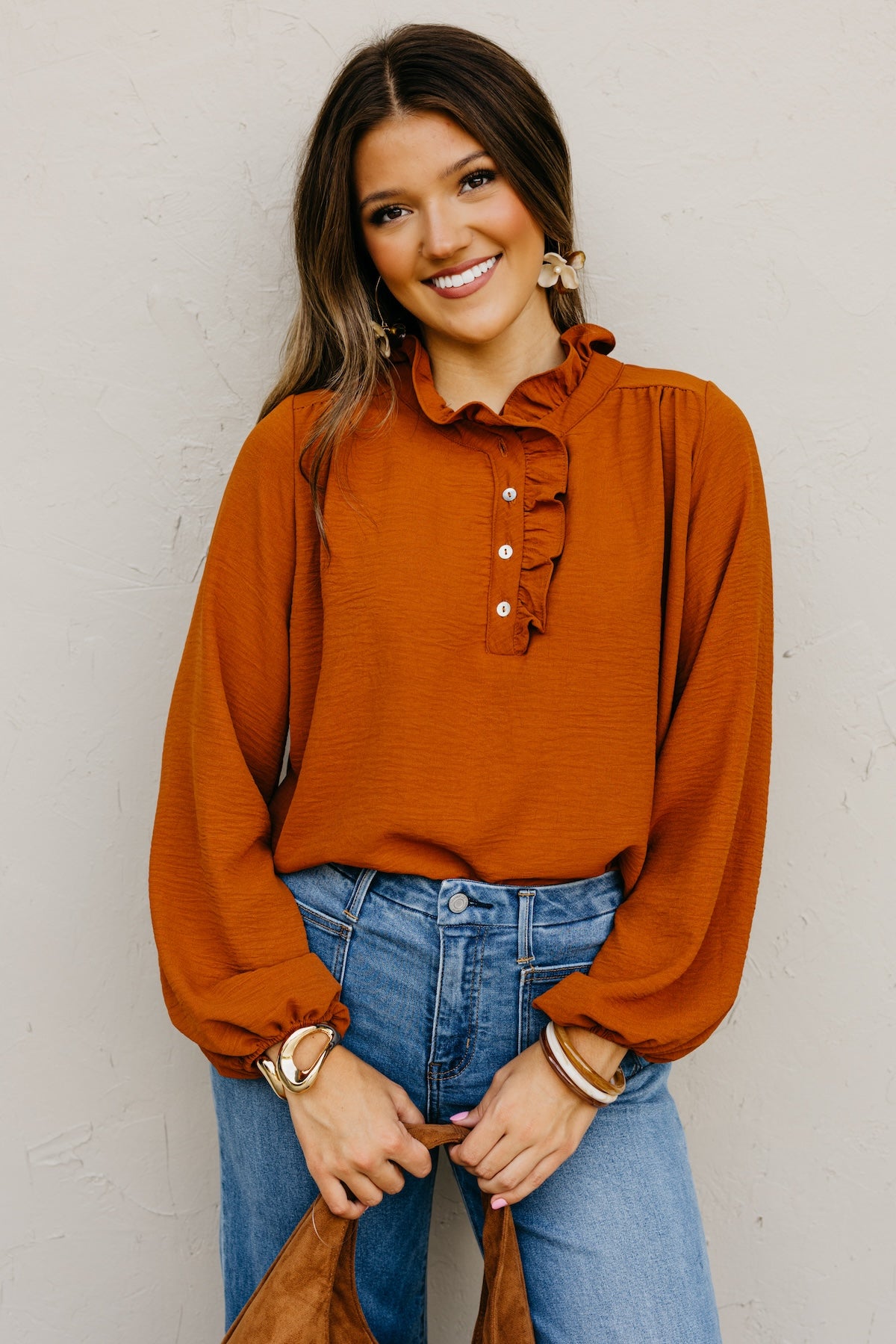 The Bart Ruffle Detail Blouse