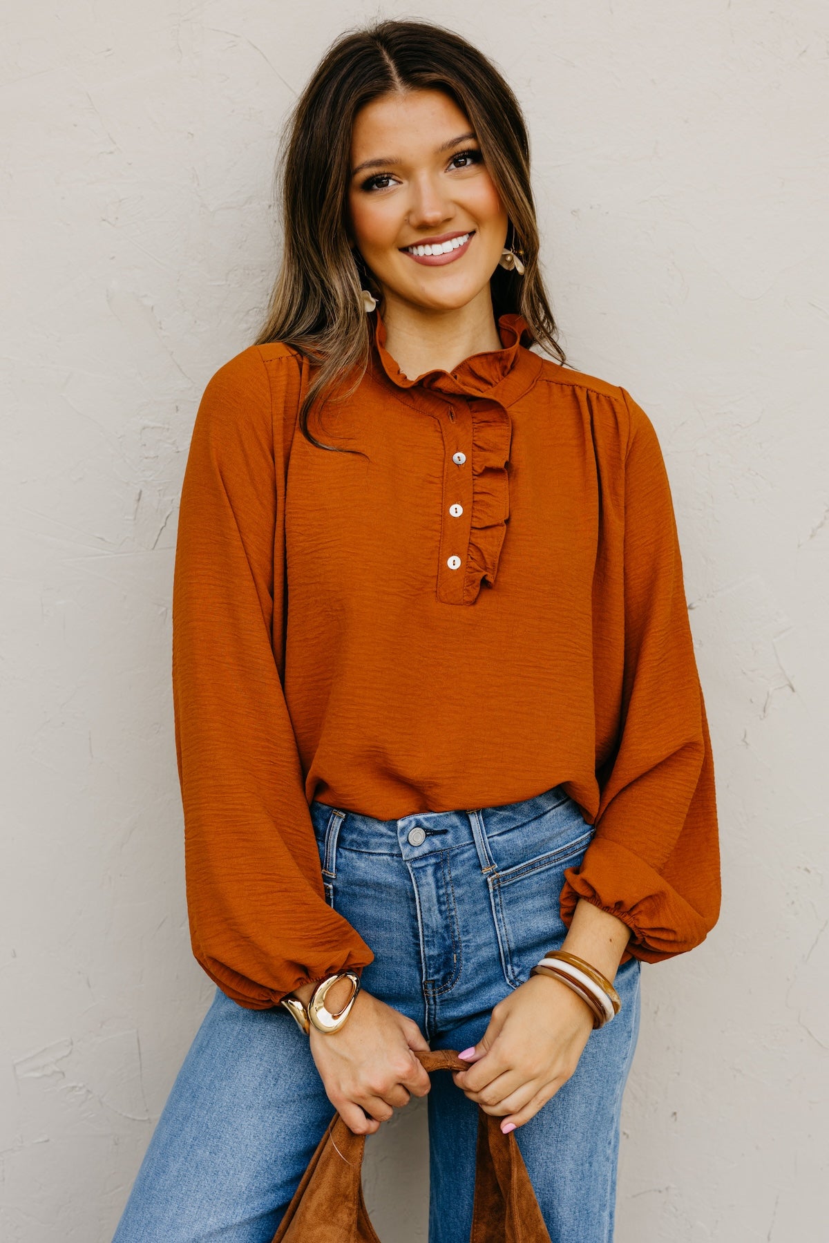 The Bart Ruffle Detail Blouse