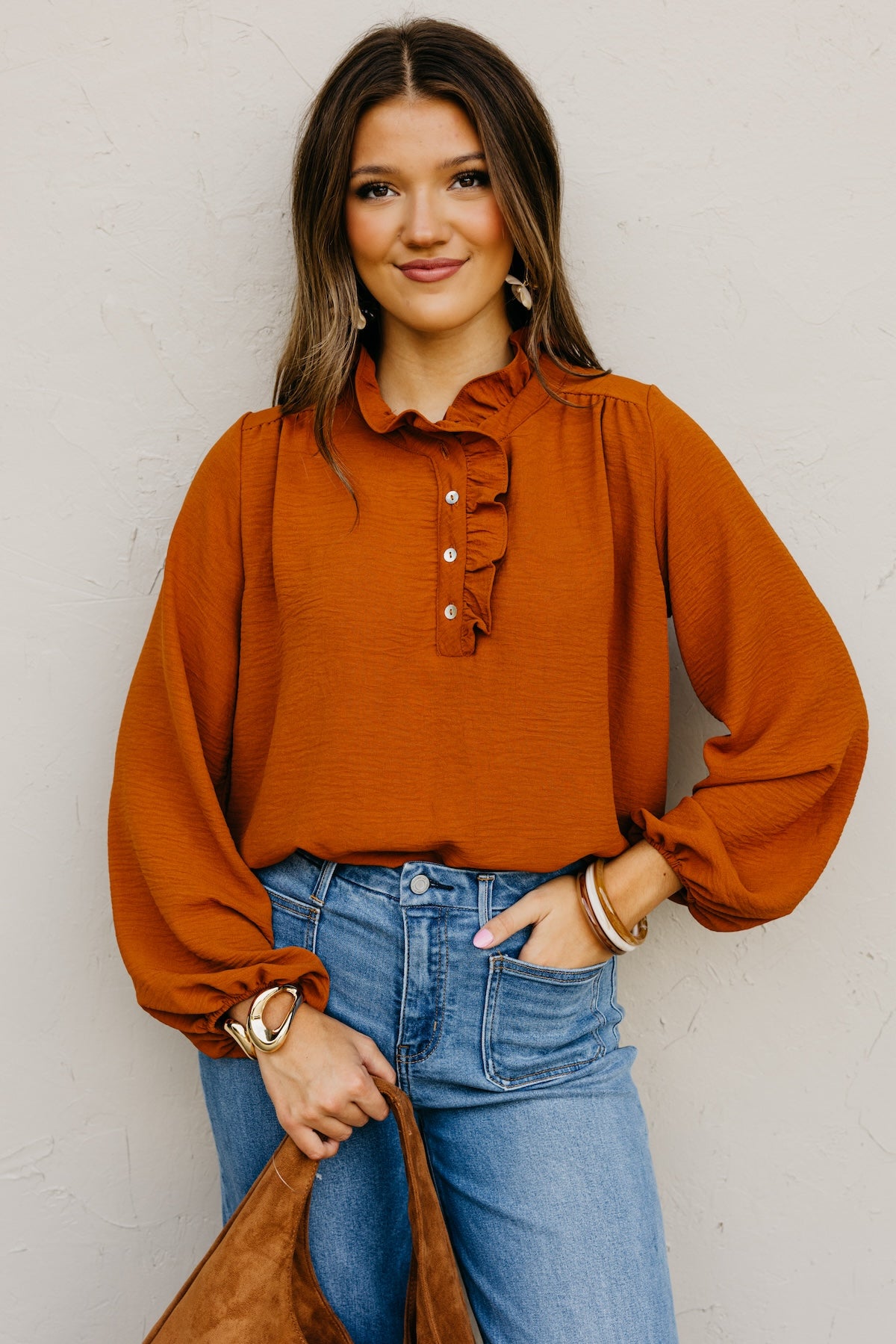 The Bart Ruffle Detail Blouse