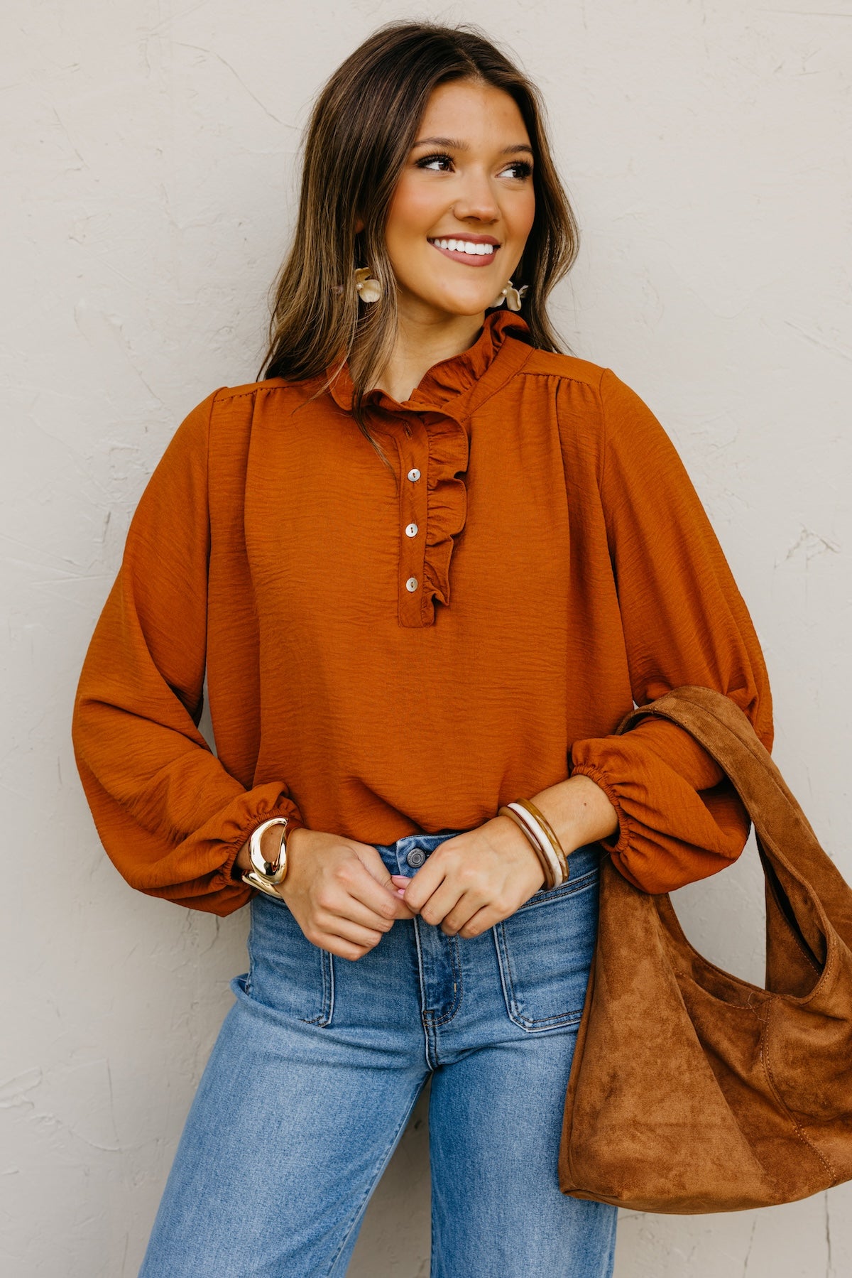 The Bart Ruffle Detail Blouse