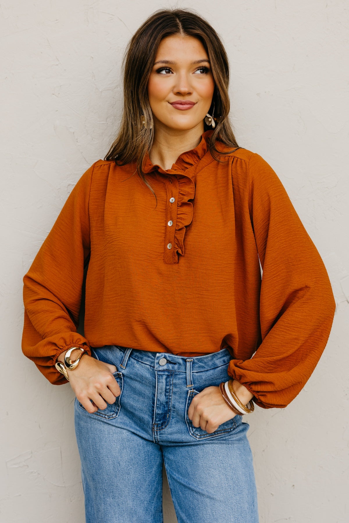 The Bart Ruffle Detail Blouse
