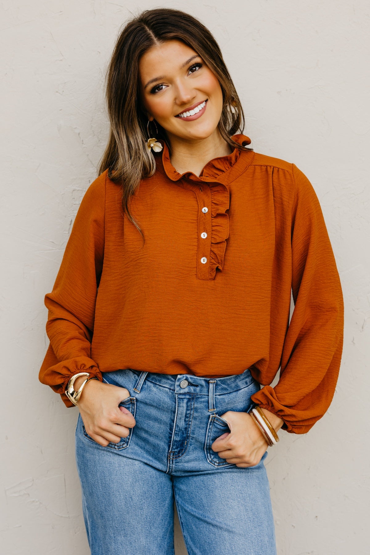 The Bart Ruffle Detail Blouse