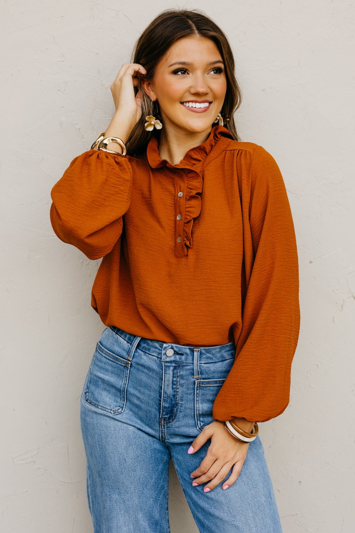 The Bart Ruffle Detail Blouse