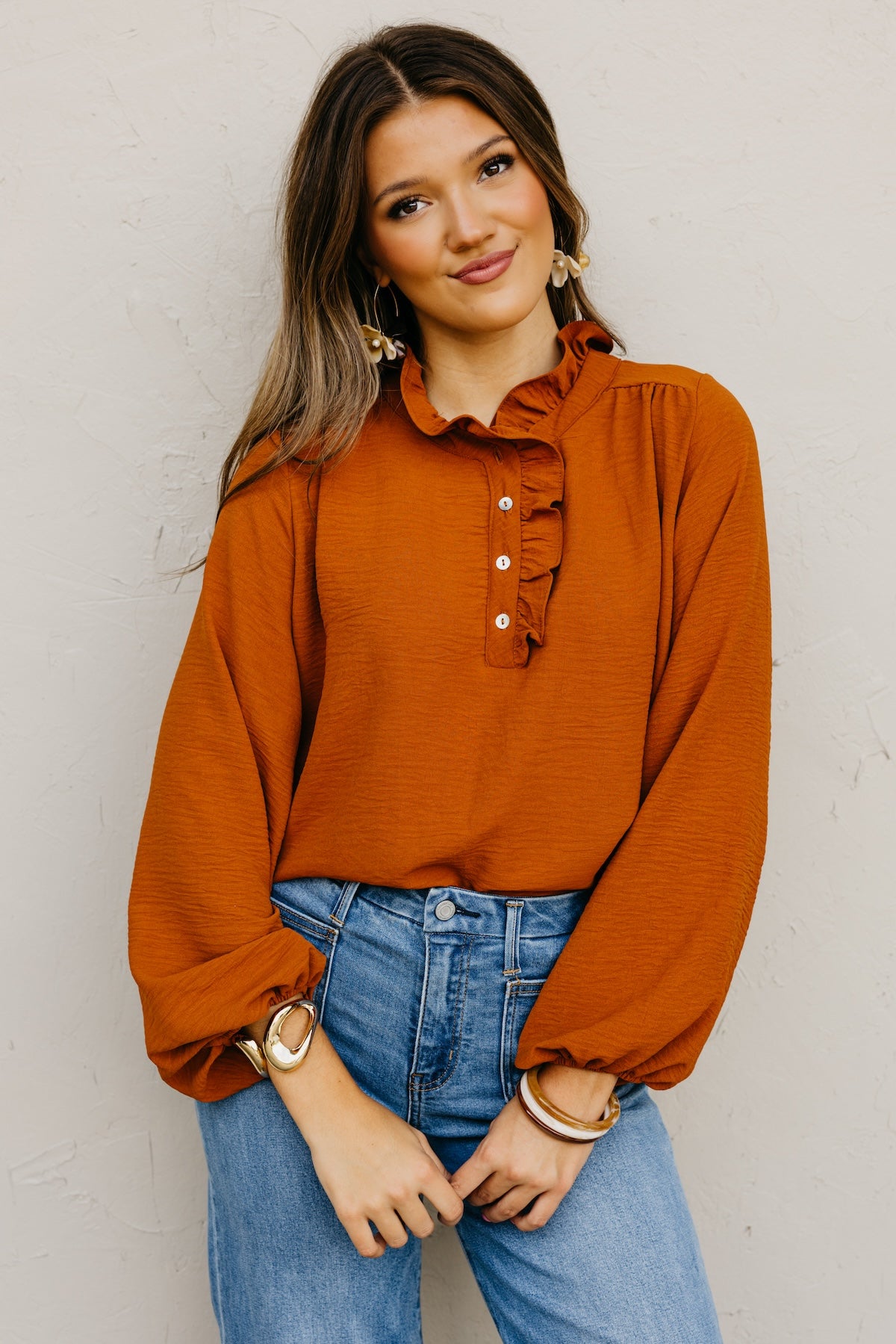 The Bart Ruffle Detail Blouse