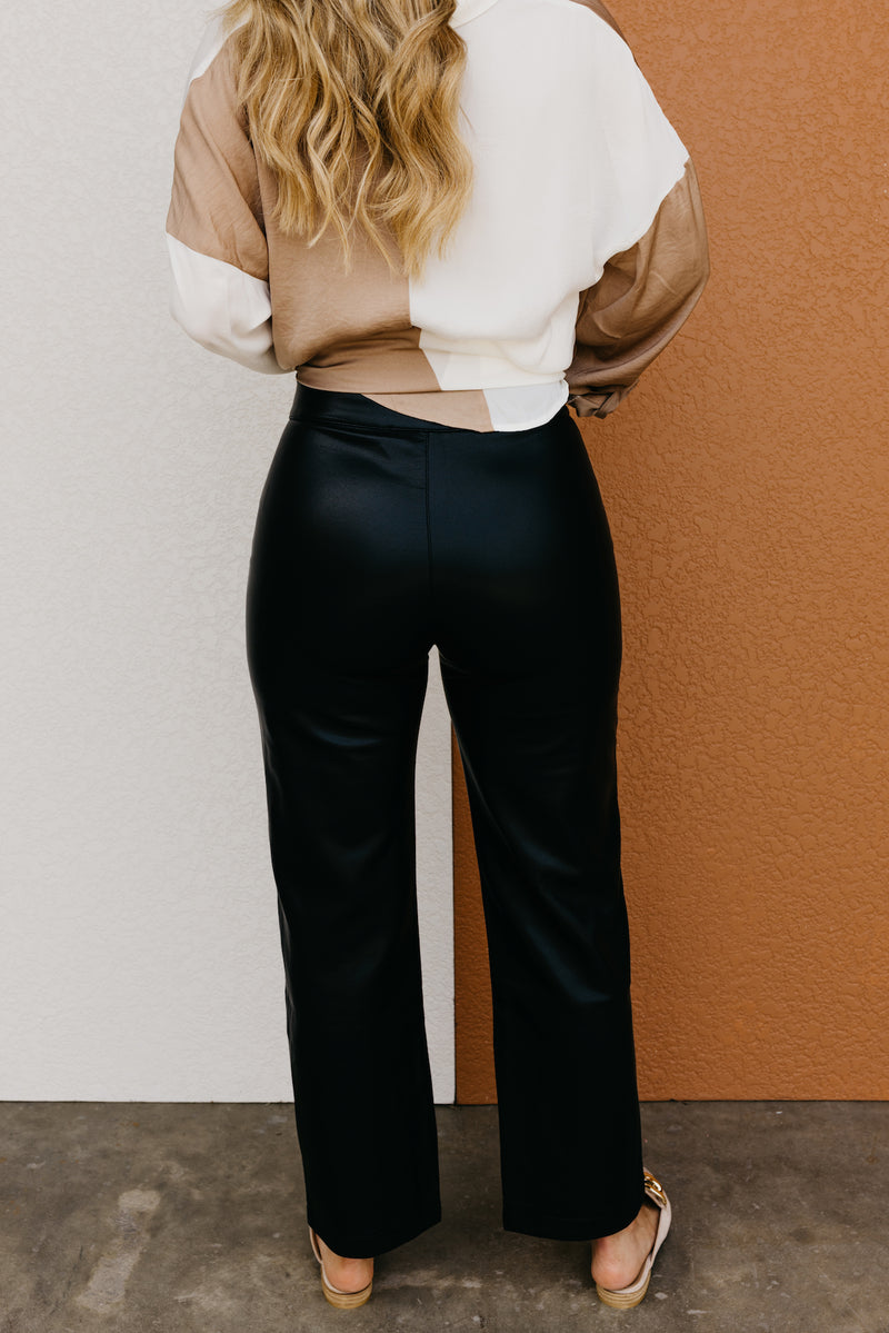 The Adria Faux Leather Pants